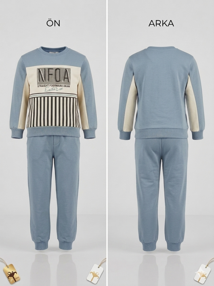 Erkek Çocuk Mavi Eşofman Takımı