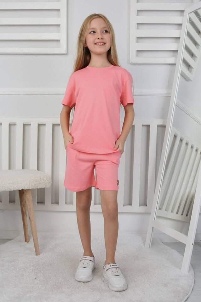 Kız çocuk şortlu takım