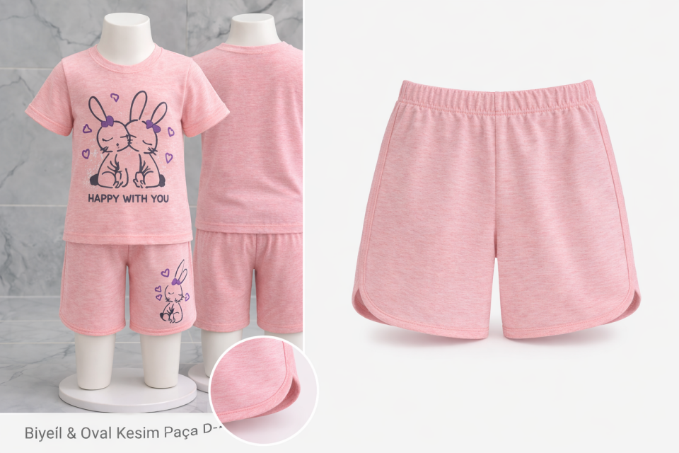 KIZ ÇOCUK TAVŞANLI TAKIM