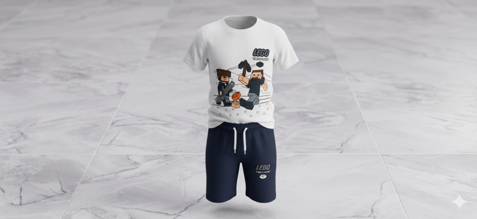 erkek çocuk şortlu takım