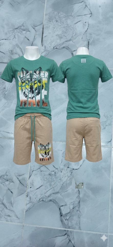 erkek çocuk şortlu takım