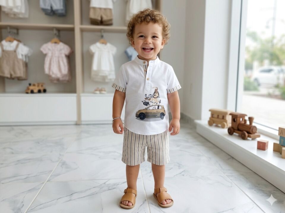 erkek çocuk şortlu takım