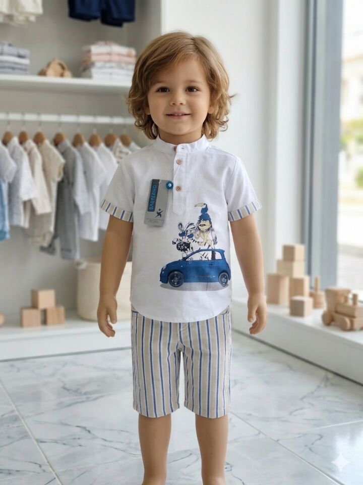 erkek çocuk şortlu takım