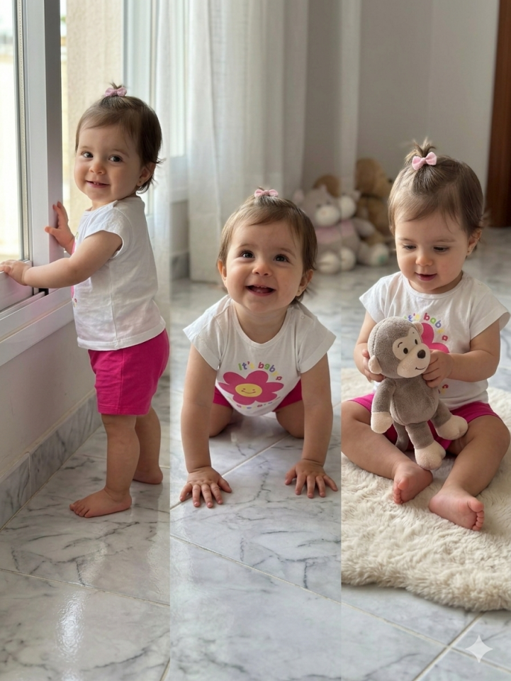 Kız Bebek Şortlu Takım